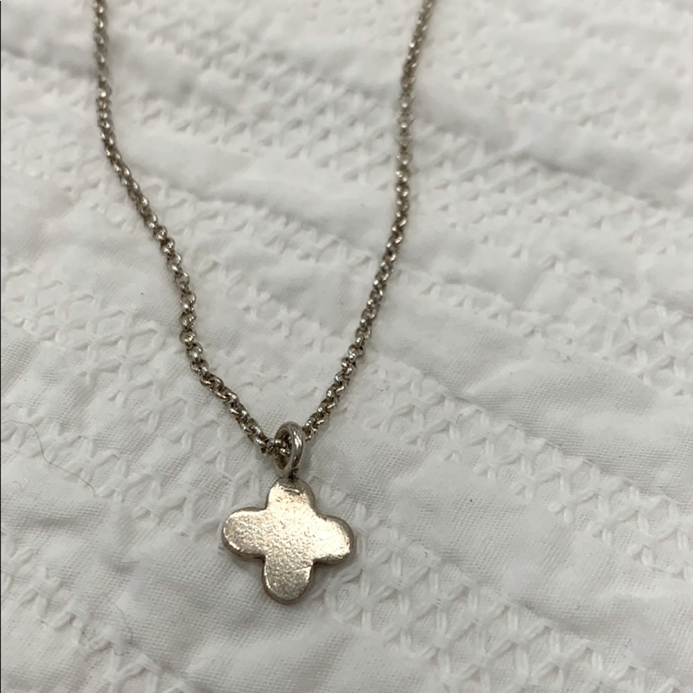Sterling cross necklace